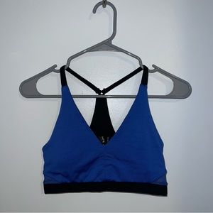 Live Love Dream Blue V-Neck Sports Bra